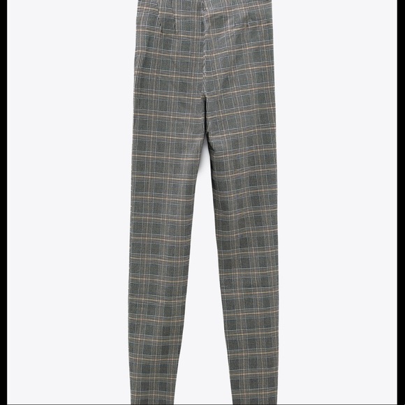ZARA BNWT Plaid Leggings - Picture 3 of 9
